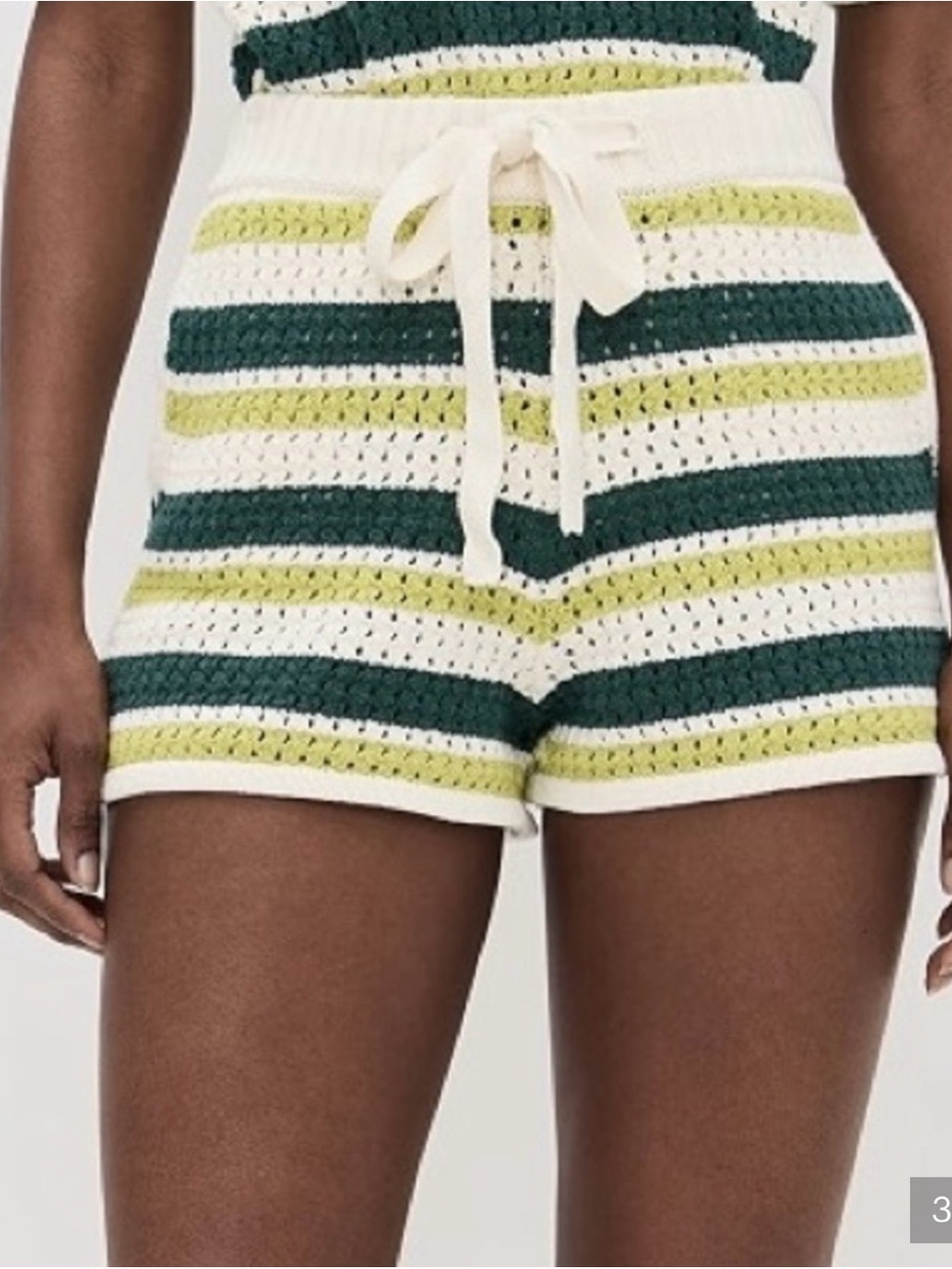 ALIGNE | Faro crochet stripe short